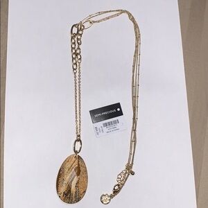 WHBM Long Gold Necklace
